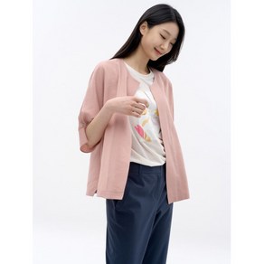 지센 린넨라이크 미니멀 자켓 LCJKN422_PK 1425168