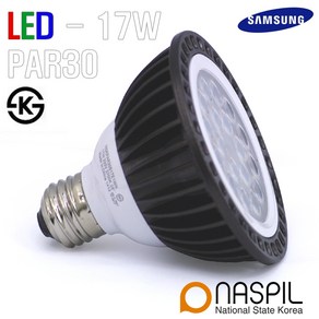 [ NASPIL ] 나스필 LED PAR30 17W 집중형 :: AS 및 품질보증1년, 3000K 전구색_[연한오랜지색], 1개