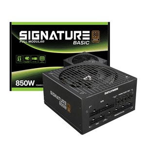 AONE 시그니처 850W 80PLUS BRONZE 풀모듈러 베이직 ATX 3.1 파워 (ATX 850W), 1개, 선택하세요