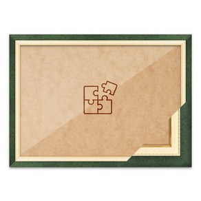 가로세로 더한 값의 범위 45~50.9cm - 고급형 퍼즐 맞춤액자 [수지 그린], 1개