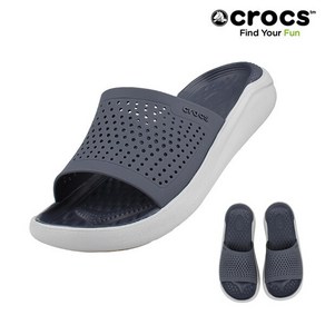 [크록스] CROCS 당일발송 라이트라이드 슬라이드 205183-4EA 스톰