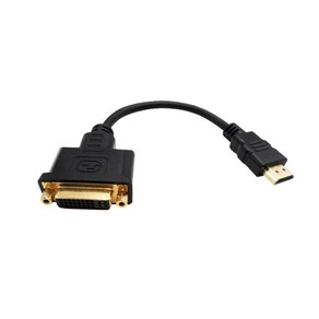 DVI 암 F to HDMI 수 M 변환 젠더 20cm INC148