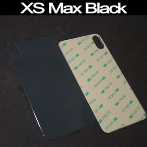 Iphone X / XR 용 OEM 후면 유리 iphone XS Max 하우징 교체 로고 배터리 커버 도어, [13] XS Max Black, 1개