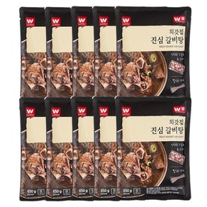 외갓집 진심 갈비탕 650g x 10팩, 10개