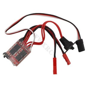 미니 브러시 전기 속도 컨트롤러 RC 자동차용 ESC 전자 모터 30A 4-8V, [01] 30A, 1개