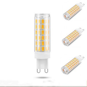 가장 밝은 G9 LED 램프 AC220V 5W 7W 9W 12W 세라믹 SMD2835 LED 전구 따뜻한/차가운 백색 스포트라이트 할로겐 조명 교체, Cold White, 10 PC, G9 9W 220V, 10개