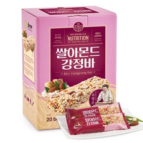 호정가 쌀아몬드강정바 / 달콤 바삭한 전통 쌀강정 뉴트리션바, 1개, 500g