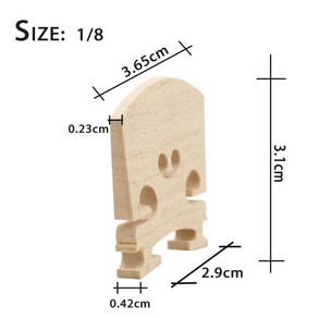 메이플 우드 바이올린 브릿지 교체 4/4-3/4-1/2-1/4-1/8 사이즈 안정적인 전문, 한개옵션2, 06 1-8  Wodless, 한개옵션1