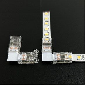 LED 커넥터 스트립 2835 2핀 8mm 24V COB, LED by LED, 3개