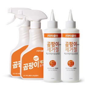 닥터클린 곰팡이제거제 500ml + 곰팡이제거젤 220ml, 2세트