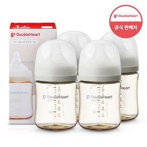 더블하트 모유실감 3세대 PPSU 오후의베이지 160ml 젖꼭지포함/S/1개월~, PPSU단품젖병160ml 오후의베이지, 4개