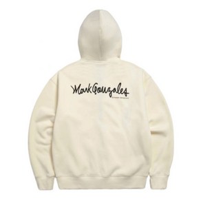 국내매장상품 MARK GONZALES 마크곤잘레스 후드집업 SIGN LOGO WAPPEN OG SWEAT ZIP-UP HOODIE - IVORY(기모ve.) 281613