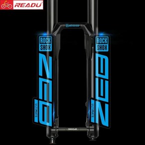 READU 2021 Rockshox ZEB Ultimate 산악 자전거 프론트 포크 데칼 스티커 액세서리, 09 blue clean btm, 1개