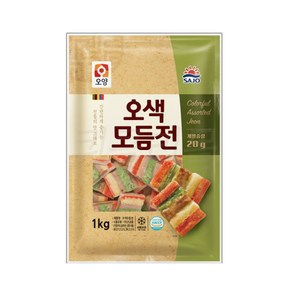 사조 오양 오색 모듬전 1kg (20gx50개입) / 오색전 산적꼬치 꼬지전 꼬치전 명절음식, 1개