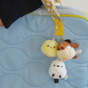 귀여운 미니 뱁새 병아리 오목눈이 열쇠고리 백팩 가방꾸미기 키링 [Cute Mini Bid Backpack Key Ring Decoation Item], 병아리(Yellow)