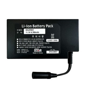 12V 충전 분무기 리튬이온 배터리 국산셀 장착 11.1V-8.7Ah 히토 노스스타 분무기, 1개