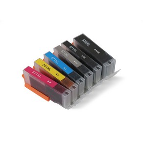 캐논 MG5750 MG6850용 PGI-570 CLI-571 대용량 XL 호환 카트리지, PGBK, 1개