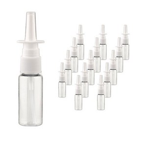 플라스틱 스프레이 용기 20ml, 15개, 투명(용기) + 화이트(캡)