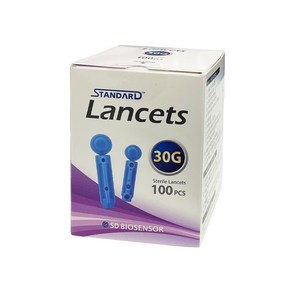 에스디바이오센서 스탠다드 란셋 채혈침 30G, 100개입, 5개