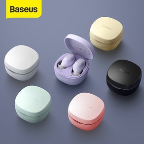 Baseus WM01 TWS Bluetooth 베이스어스 블루투스 5.0 무선 이어폰, 그린