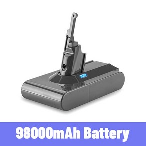 다이슨 V8 완전 무선 진공 청소기용 교체 배터리 휴대용 21.6V 98000mAh, [06] YELLOW, YELLOW