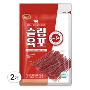 머거본 슬림 쇠고기 육포, 30g, 2개