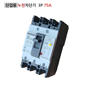 상도 산업용 누전차단기 SEE-103 3P75A 14KA ELB, 1개