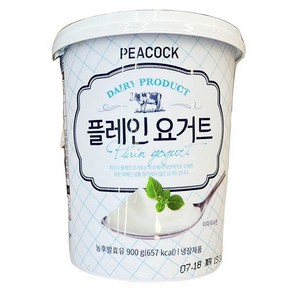 피코크 [피코크]_플레인_요거트_900g, 1개