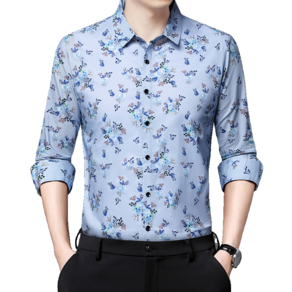 봄가을 남자 캐주얼 긴팔 셔츠 Men's Long Sleeve Shirt 하늘비즈 A31 F407P628