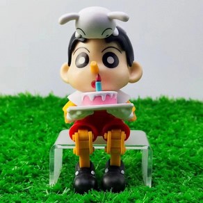 차량용 피노키오 짱구 인형 생일 케이크 놀이 피규어 장식품12cm, 1개