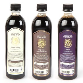 하이드로 더치커피 콜드브루 원액 수프리모+세하도+과테말라 (500ml x 3병) 세트, 500ml, 1개입, 1개