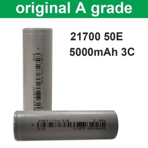 이브 21700 50E 배터리 5000mAh 대용량 15A 3.7V 충전식 3C 리튬 핸드전등 장난감용 신제품, 1개