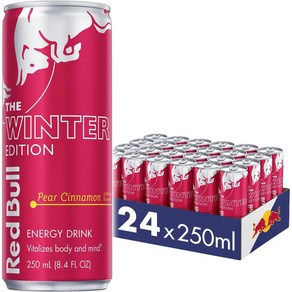 Red Bull 레드불 윈터 에디션 페어 시나몬 에너지 드링크 248ml 24캔