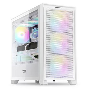 다크플래쉬 dakFlash DRX90 MESH RGB 강화유리 컴퓨터 PC 케이스 (화이트)