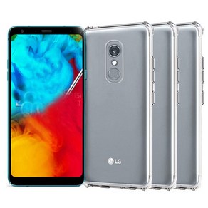 그레이모바일 LG Q8 2018 (Q815) 투명 클리어 범퍼 케이스 3개 + 유심어댑터증정 휴대폰