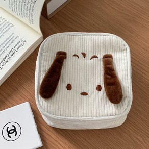 [핑크마카롱] 탄탄한 골덴 댕댕이 파우치