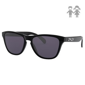 OAKLEY FROGSKINS XS POL BLACK W/ PRIZM GREY (오클리 프로그스킨 엑스스몰 프리즘 그레이 0OJ9006-90062253), 1개