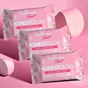 Honest Glow 어니스트 글로우 80g 글래스 스킨 페이스 & 바디 솝 1+1+1