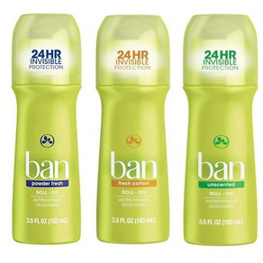 2개세트 남녀공용 반 데오드란트 롤온 ban deodorant 3종