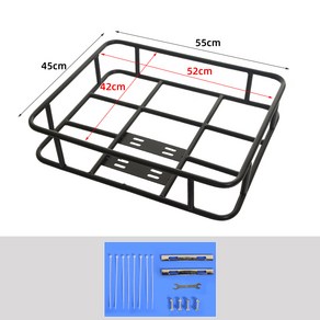 세룬 배달용 짐받이 고정 오토바이 브라켓 철제 선반 펜스, 1개