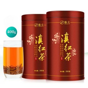 운남홍차 전홍 고수차 특급 밀향 중국명차 금준미, 일반 운남 홍차 400g(200g 2개), 1개, 200g, 1개입