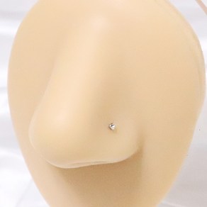 실버 기본 큐빅 코피어싱 1.5mm 2mm 써지컬스틸 남녀공용