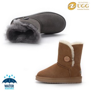 어그부츠 OZNATIVES 호주 UGG 양털 클래식숏버튼 베일리 방수 여성