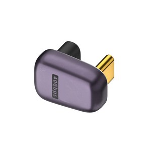 레알몰 USB4.0 Type-C 240W 180도 꺽임 연장젠더(M/F)/RL019/C타입/8K UHD 60Hz/40Gbps 속도/20V 5A 최대 PD240W/알루미늄 하우징, 1개