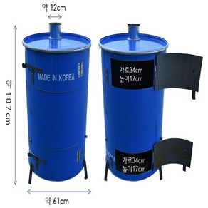 (주)다온네이쳐 드럼통소각로 드럼통난로 드럼통화덕, 1개