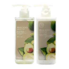 더페이스샵 아보카도 바디워시300+로션300ml 2종, 1개, 300ml