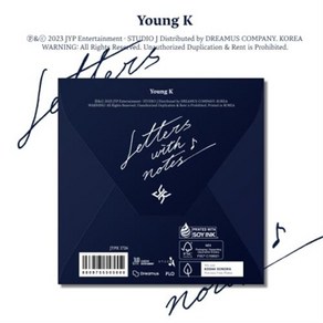 YOUNG K(DAY 6) - LETTERS WITH NOTES[DIGIPACK Ve.], Only CD