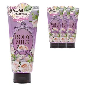 KOSE 프레셔스 가든 바디 밀크 로맨틱 로즈, 4개, 200g