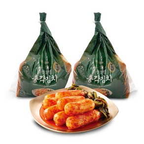 [신세계푸드(SHINSEGAE FOOD)] [피코크] 조선호텔 총각김치 3kg(1.5kg*2팩), 1.5kg, 2개