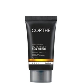 피부과 병원용 코르테 선크림 더모 프로텍션 유브이 퍼펙트 선 쉴드 50g CORTHE+샘플키트 유통기한 2026년 497096, 1개